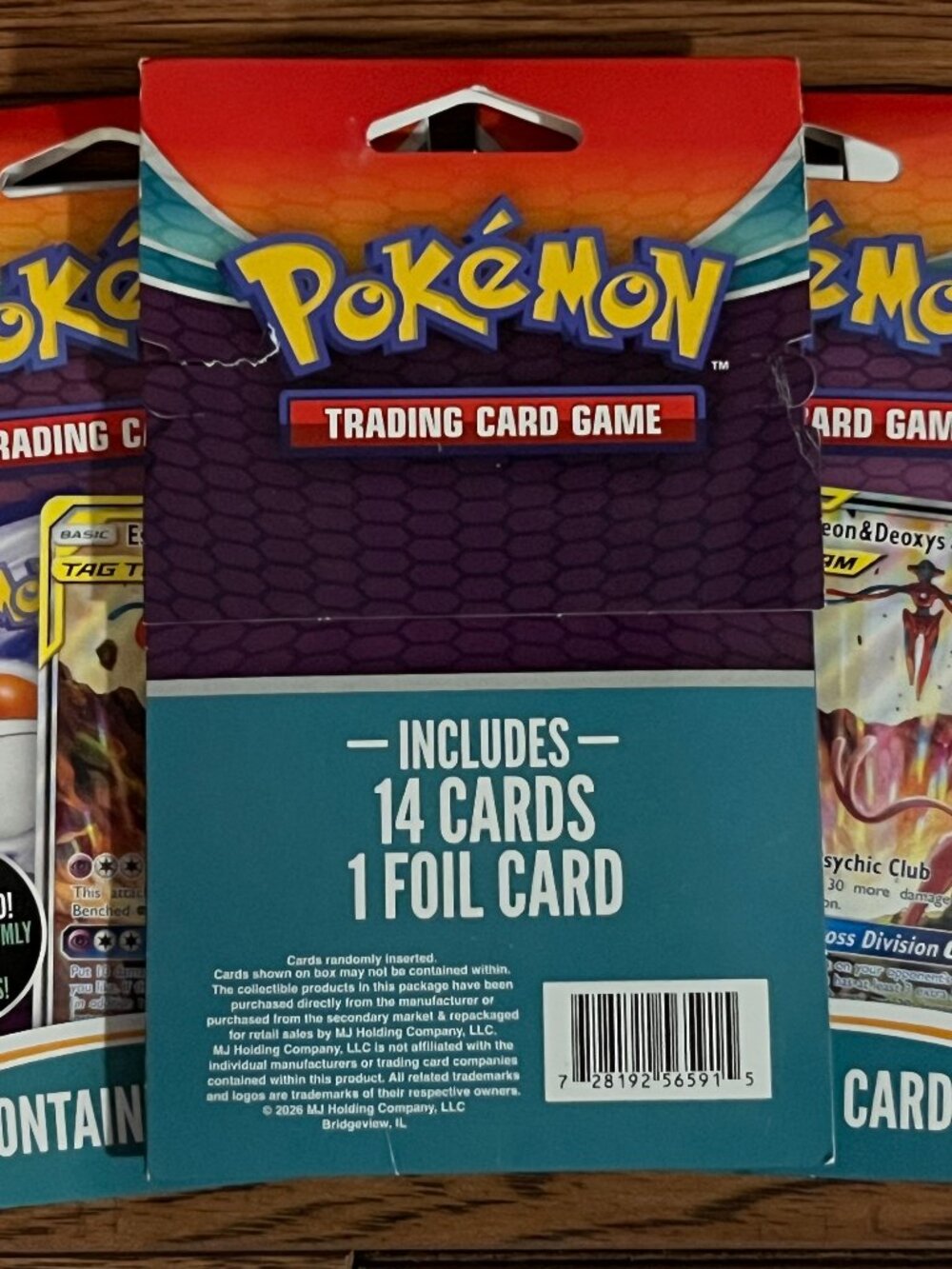 Pokémon TCG Mystery Repack Lot of 3 Sealed 15-Card Packs